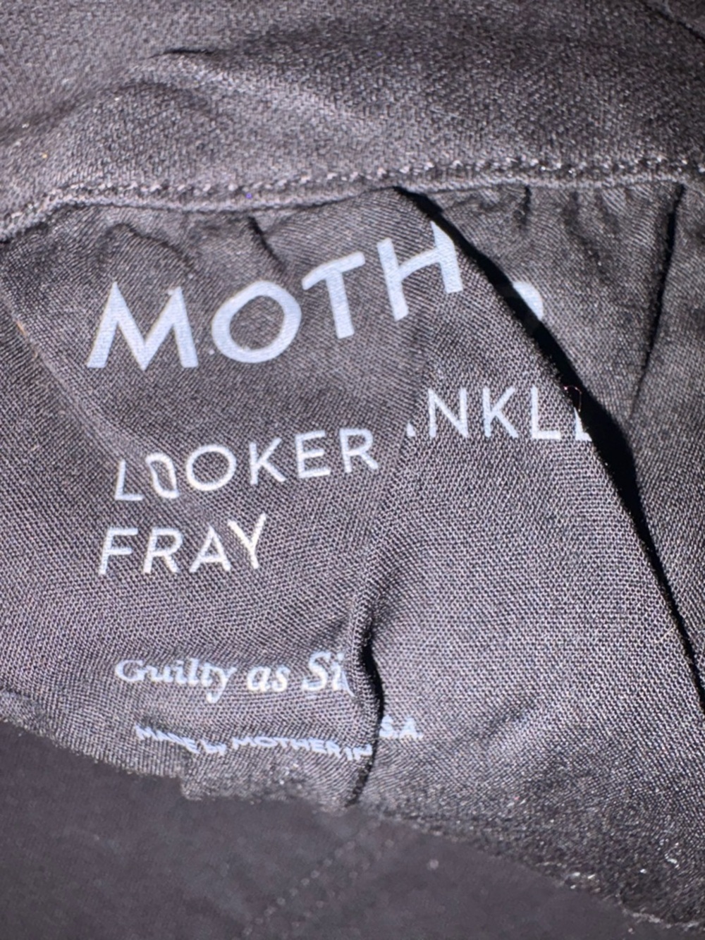 MOTHER Looker Ankle Fray (Guilty as Sin), size 30 - Picture 5 of 8